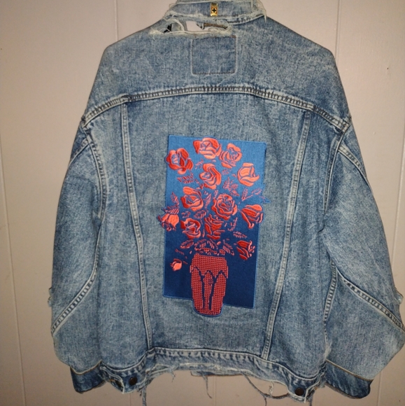 Never Made Other - Never Made Vase of Roses Vintage Levi's Denim Jacket Complexcon